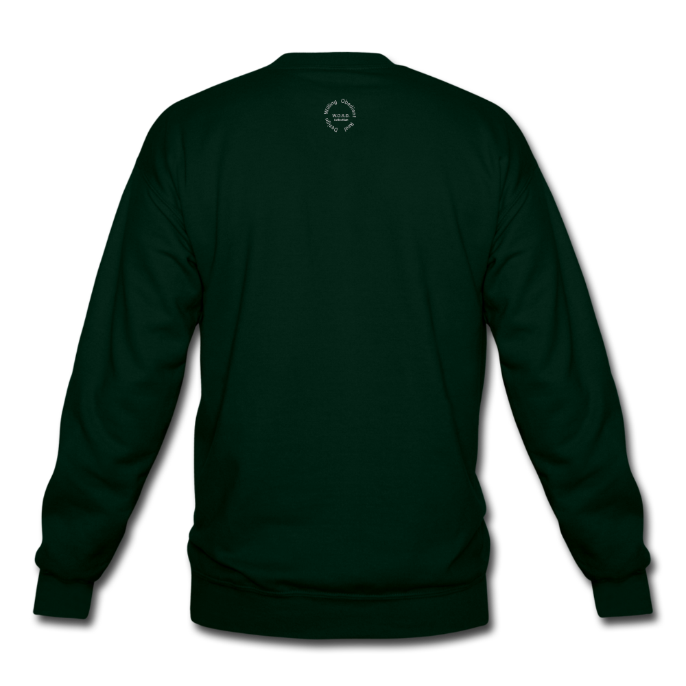 Black Goodness Unisex Crewneck Sweatshirt - forest green