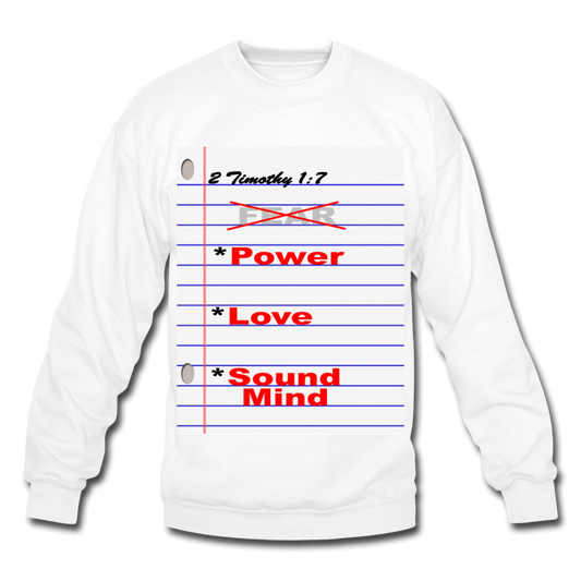 NO FEAR Unisex Crewneck Sweatshirt - white