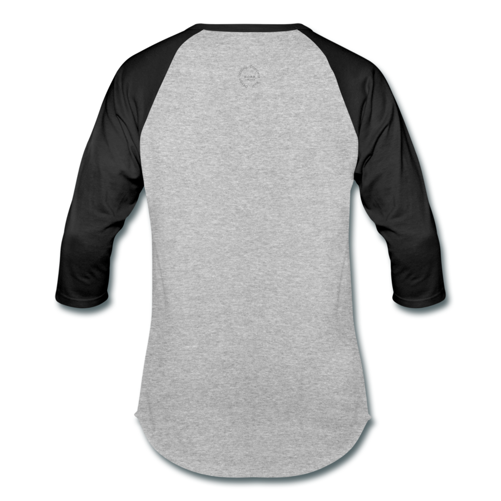 Straight Outta Excuses Baseball T-Shirt - heather gray/black