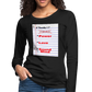 NO FEAR Women's Premium Slim Fit Long Sleeve T-Shirt - black