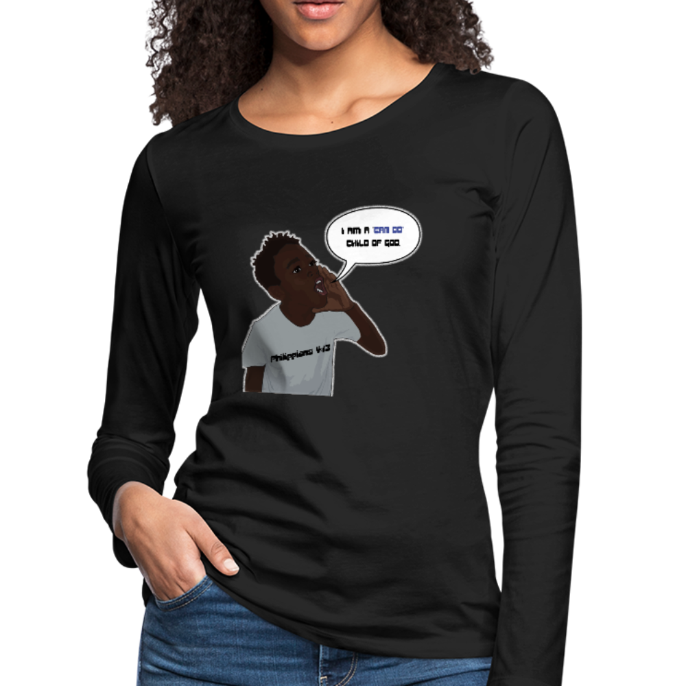 Kingston Women's Premium Slim Fit Long Sleeve T-Shirt - black