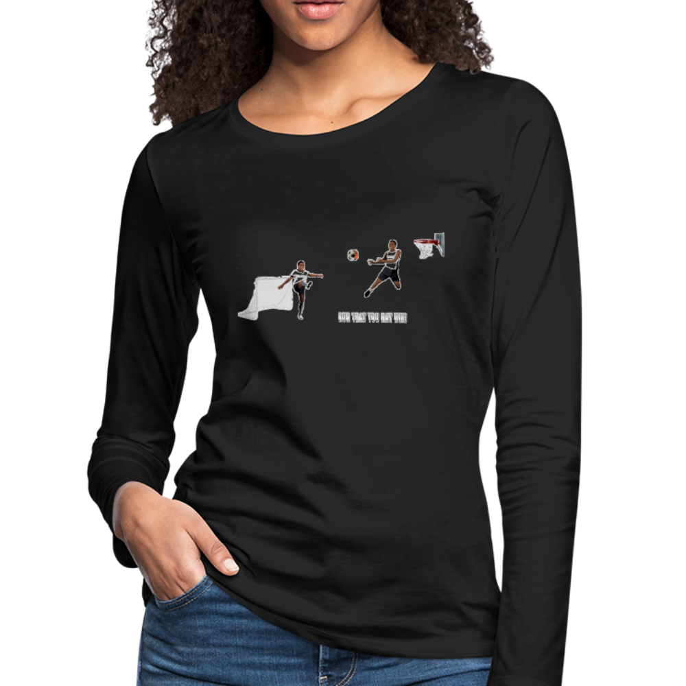 Amari Women's Premium Slim Fit Long Sleeve T-Shirt - black