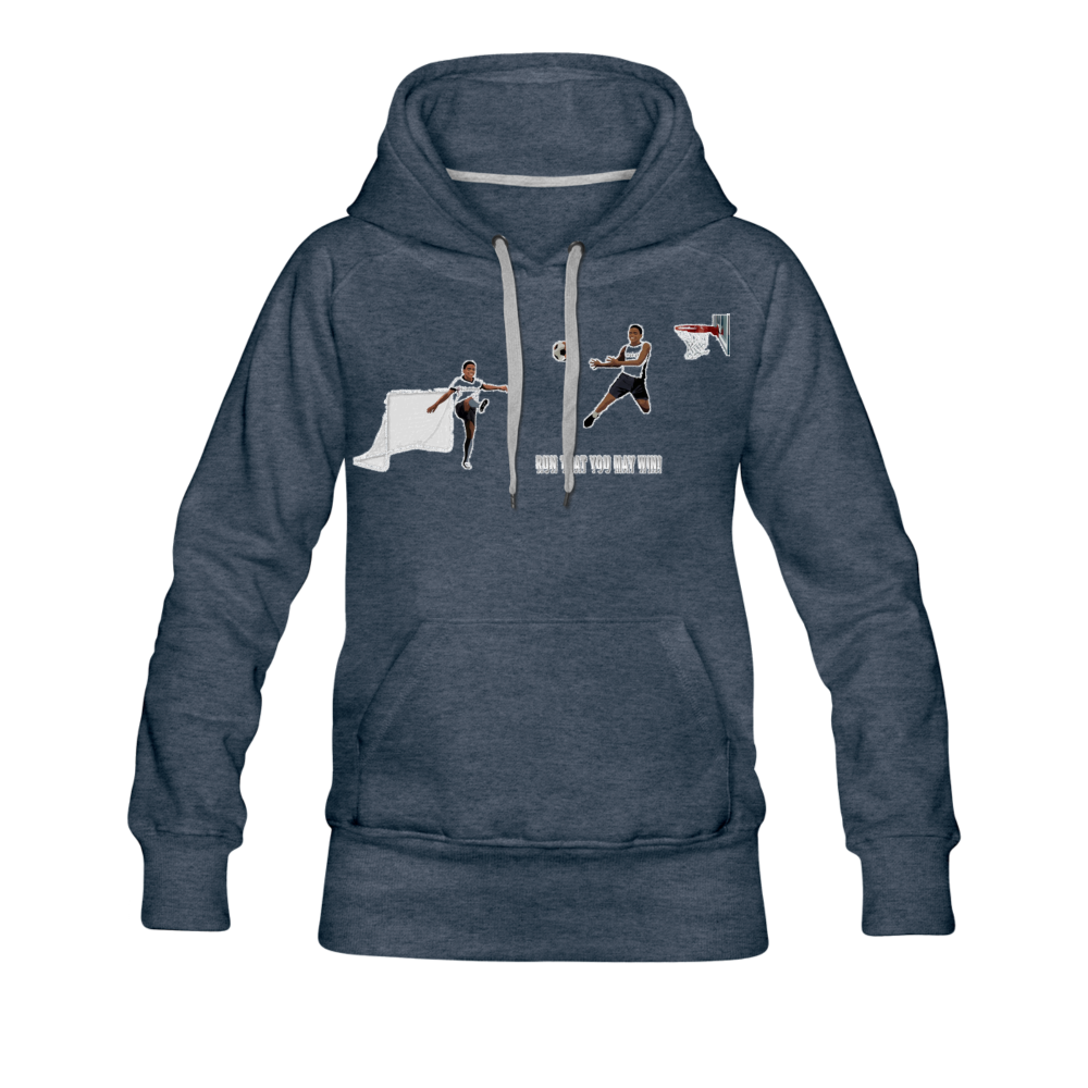 Amari Premium Hoodie - heather denim