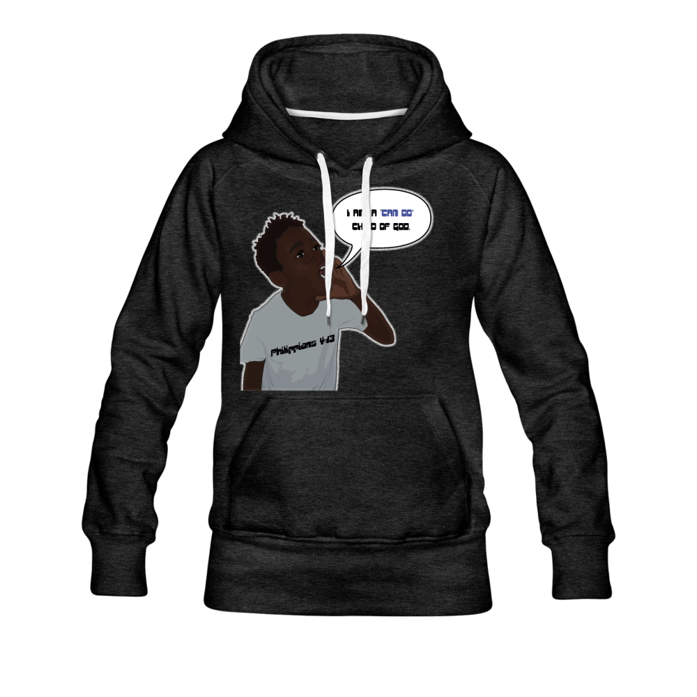 Kingston Women's Premium Hoodie - charcoal gray