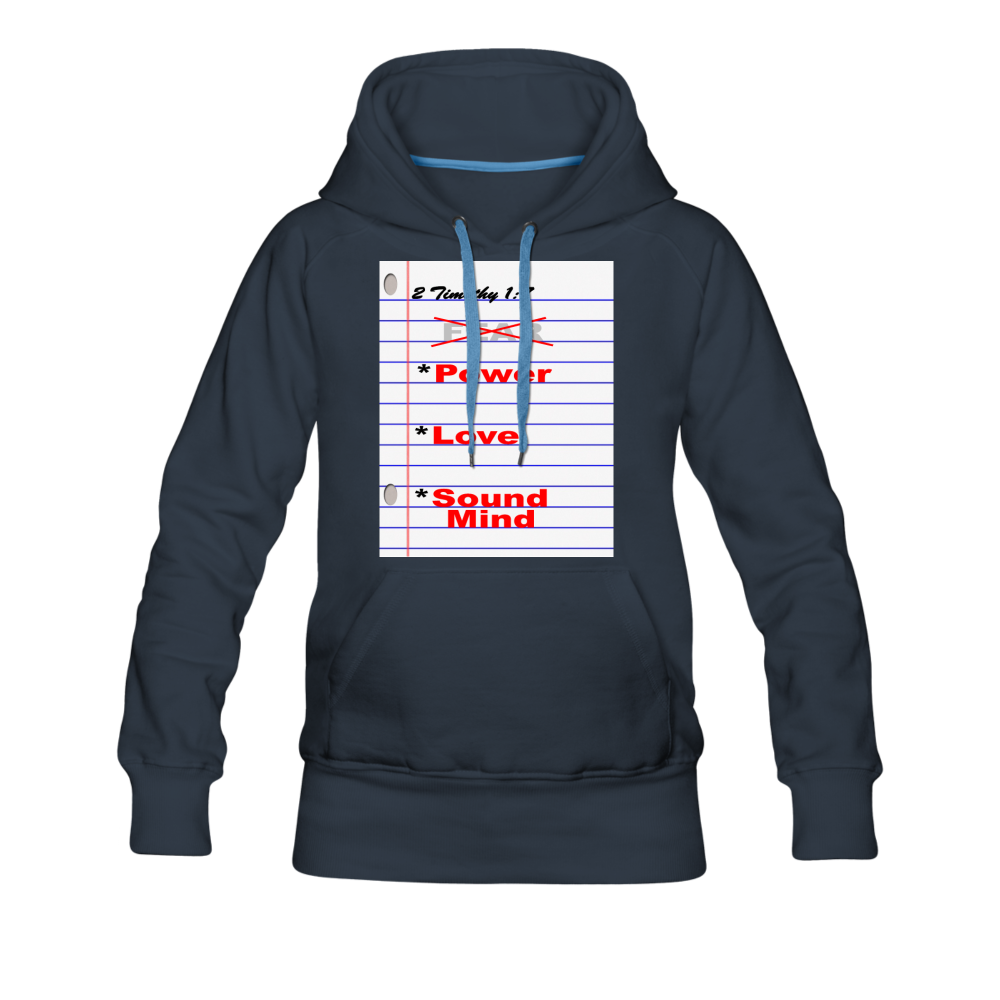 NO FEAR Women’s Premium Hoodie - navy