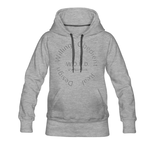 W.O.R.D. Women’s Premium Hoodie - heather gray