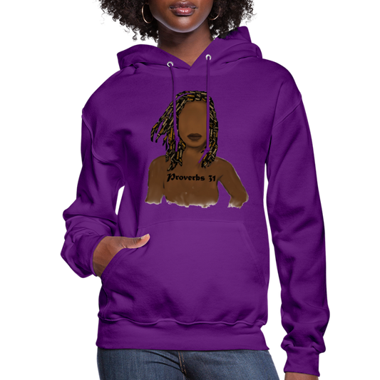 Proverbs 31 Locs Women's Jerzees Hoodie - purple