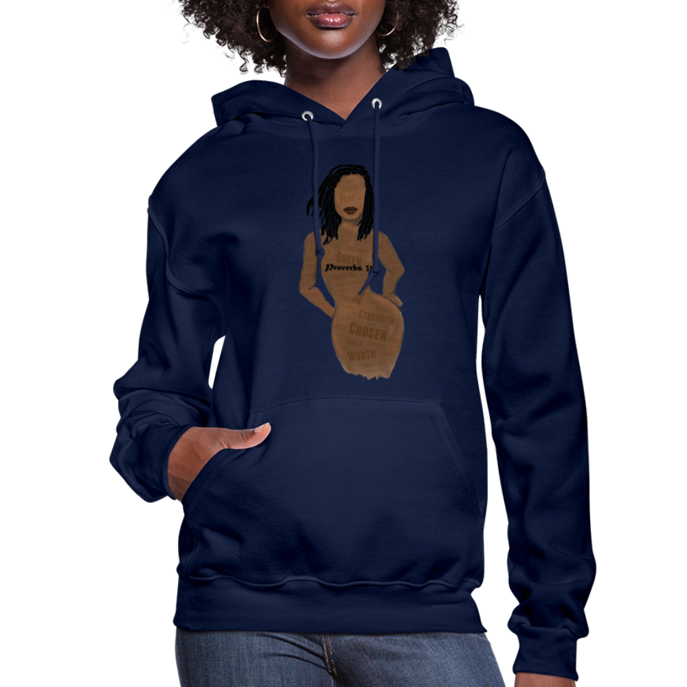 Proverbs 31 Loc Lady Women's Jerzees Hoodie - navy