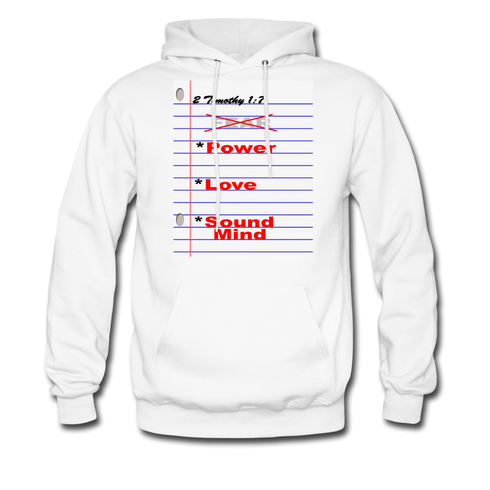 No Fear Men's Hoodie - Hanes - white
