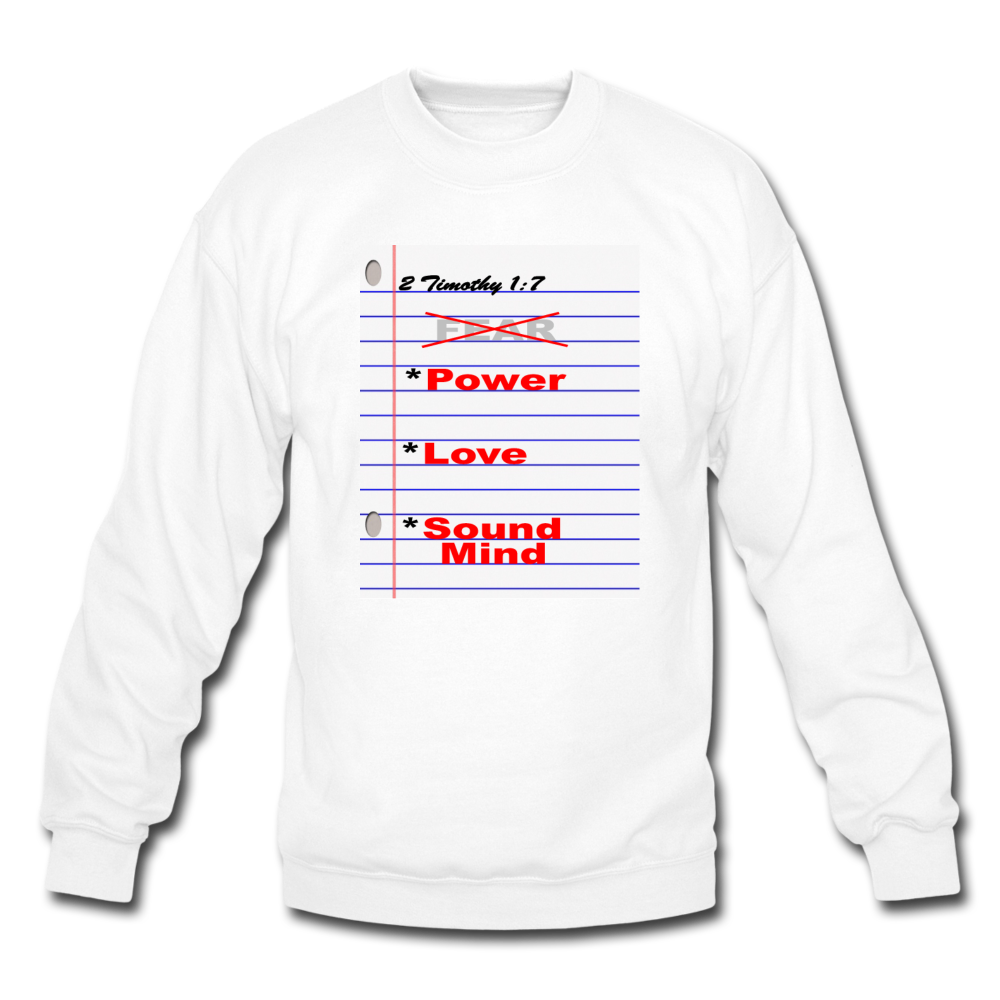 NO FEAR Unisex Crewneck Sweatshirt - white