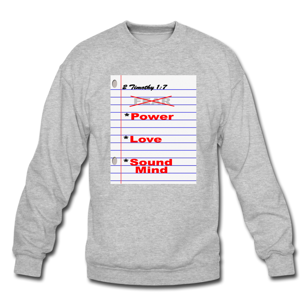 NO FEAR Unisex Crewneck Sweatshirt - heather gray