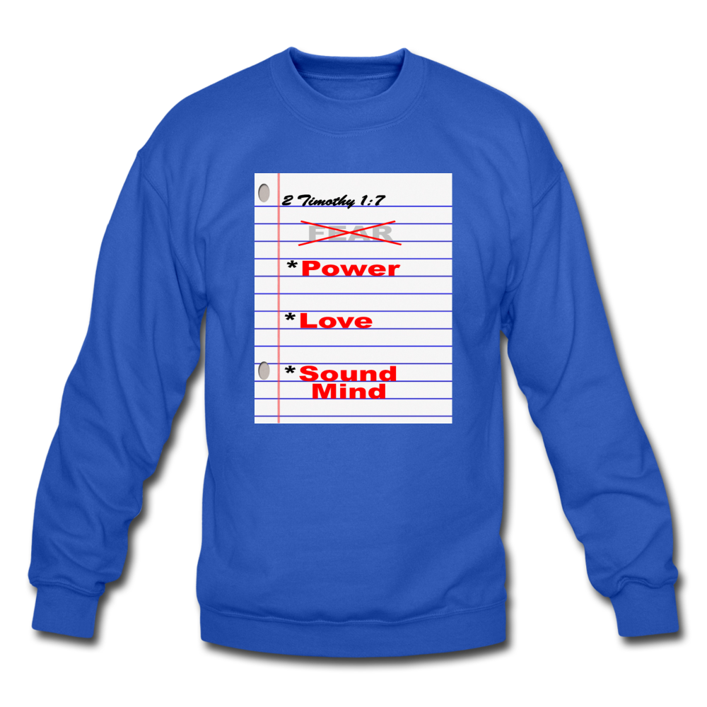 NO FEAR Unisex Crewneck Sweatshirt - royal blue