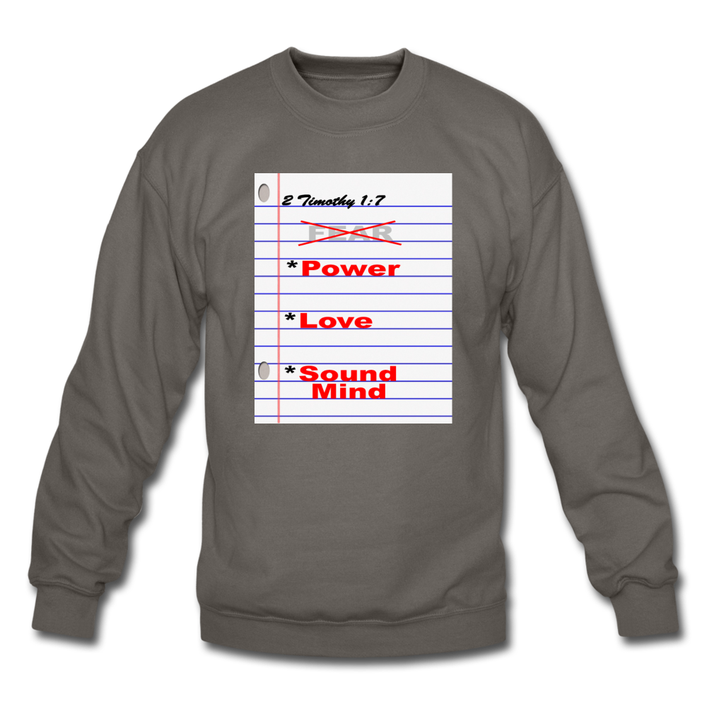 NO FEAR Unisex Crewneck Sweatshirt - asphalt gray