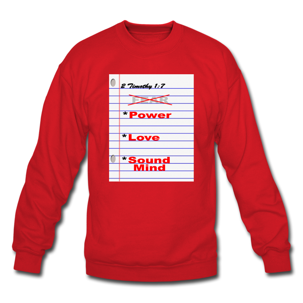 NO FEAR Unisex Crewneck Sweatshirt - red