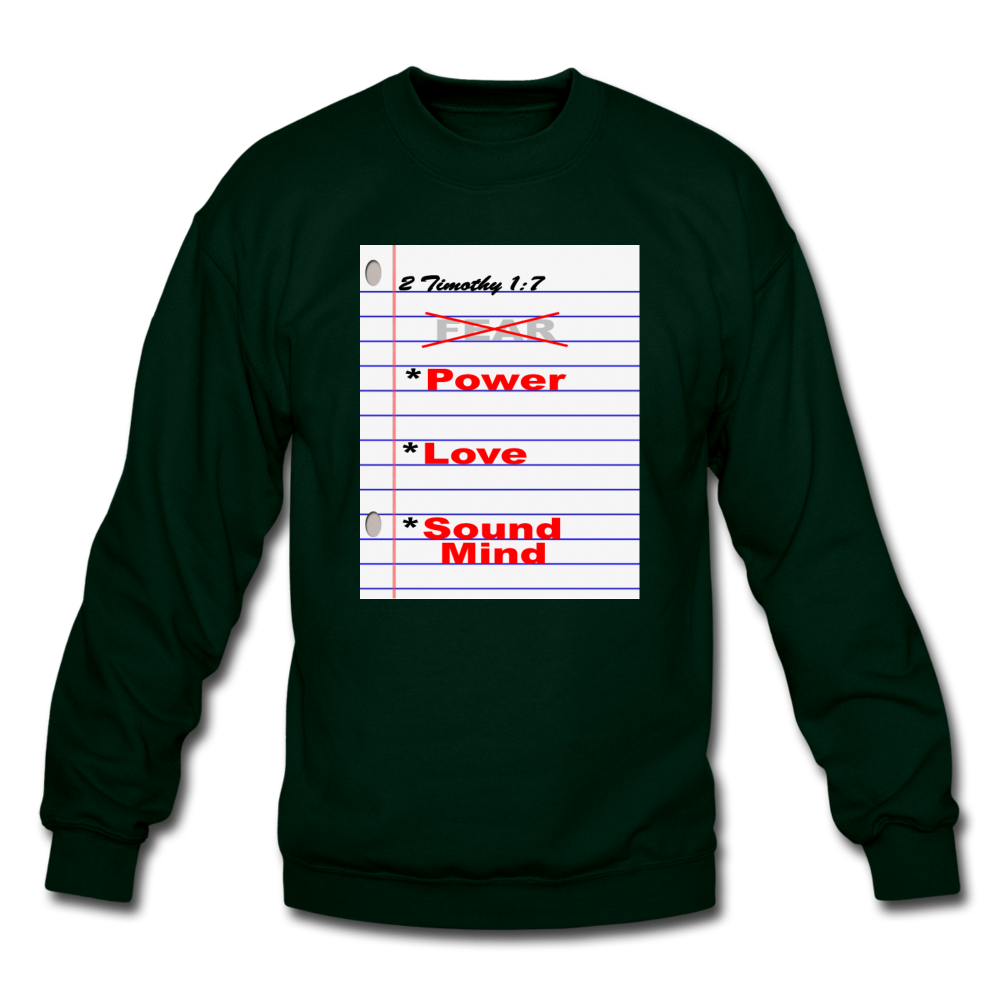 NO FEAR Unisex Crewneck Sweatshirt - forest green