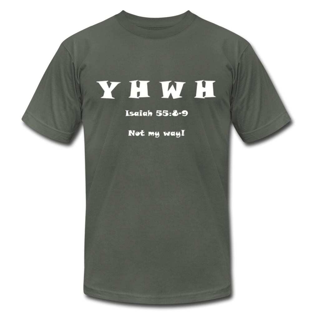 YHWH - Unisex Jersey T-Shirt - asphalt