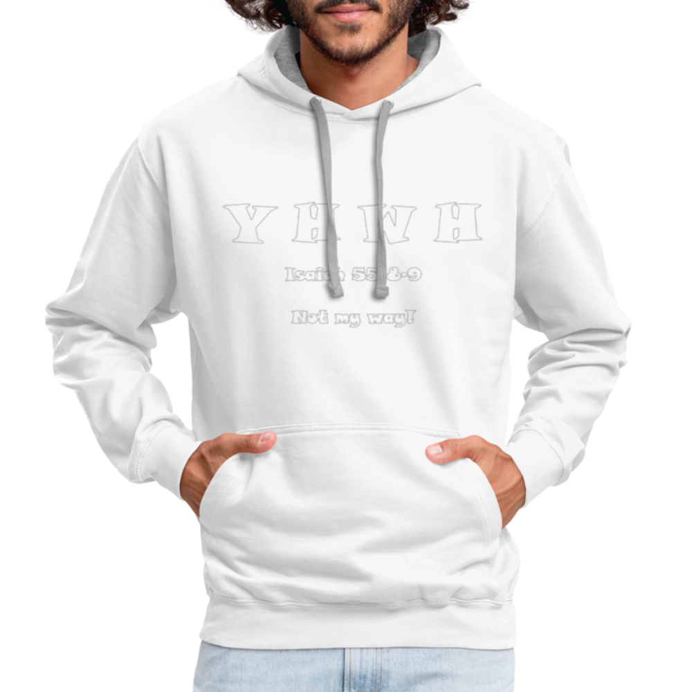 Contrast Hoodie - white/gray