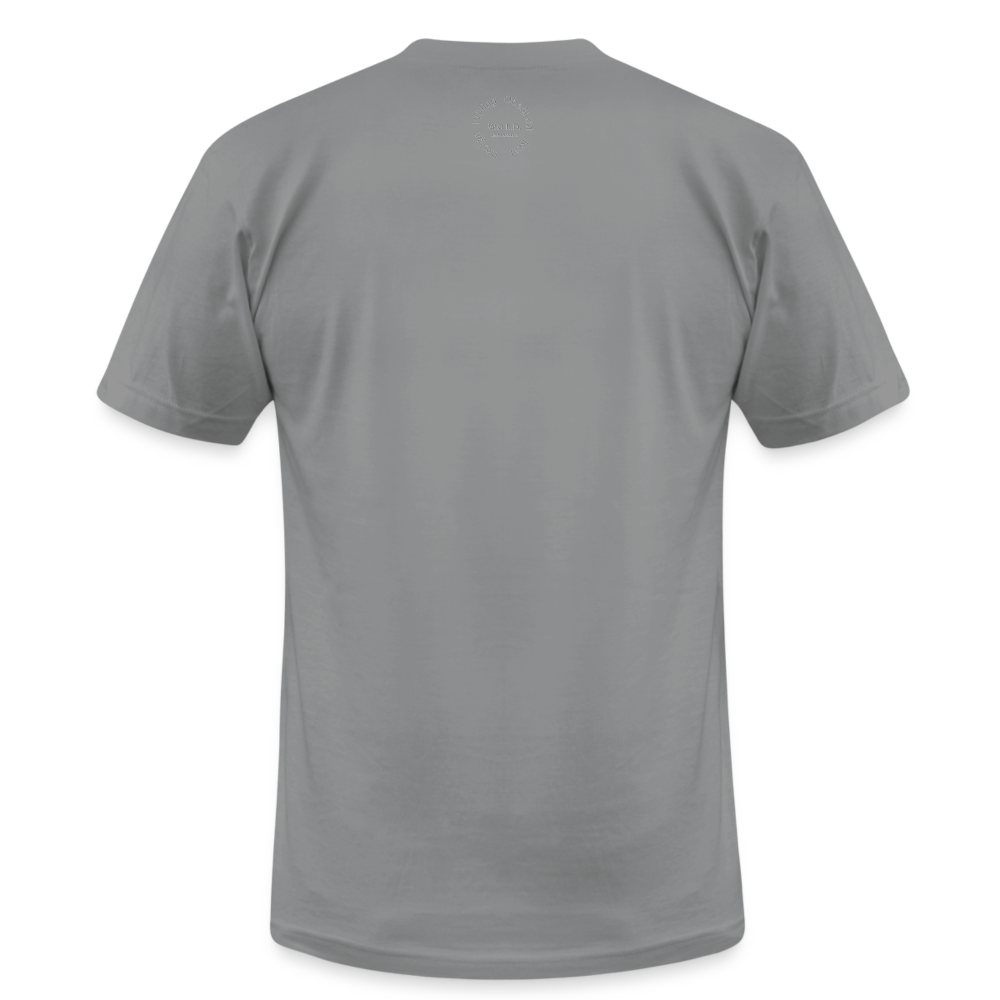 Walking In Purpose and Minding My Business Unisex Jersey T-Shirt - slate