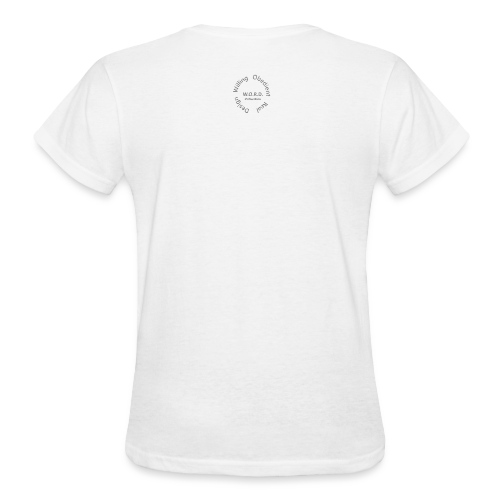 Walking In Purpose/Minding My Business Ultra Cotton Ladies T-Shirt - white