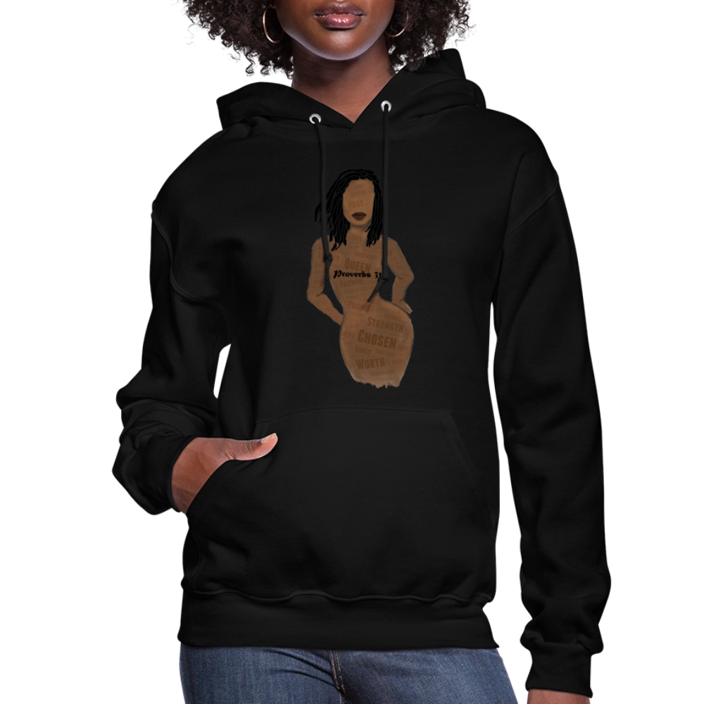 Proverbs 31 Loc Lady Women's Jerzees Hoodie - black