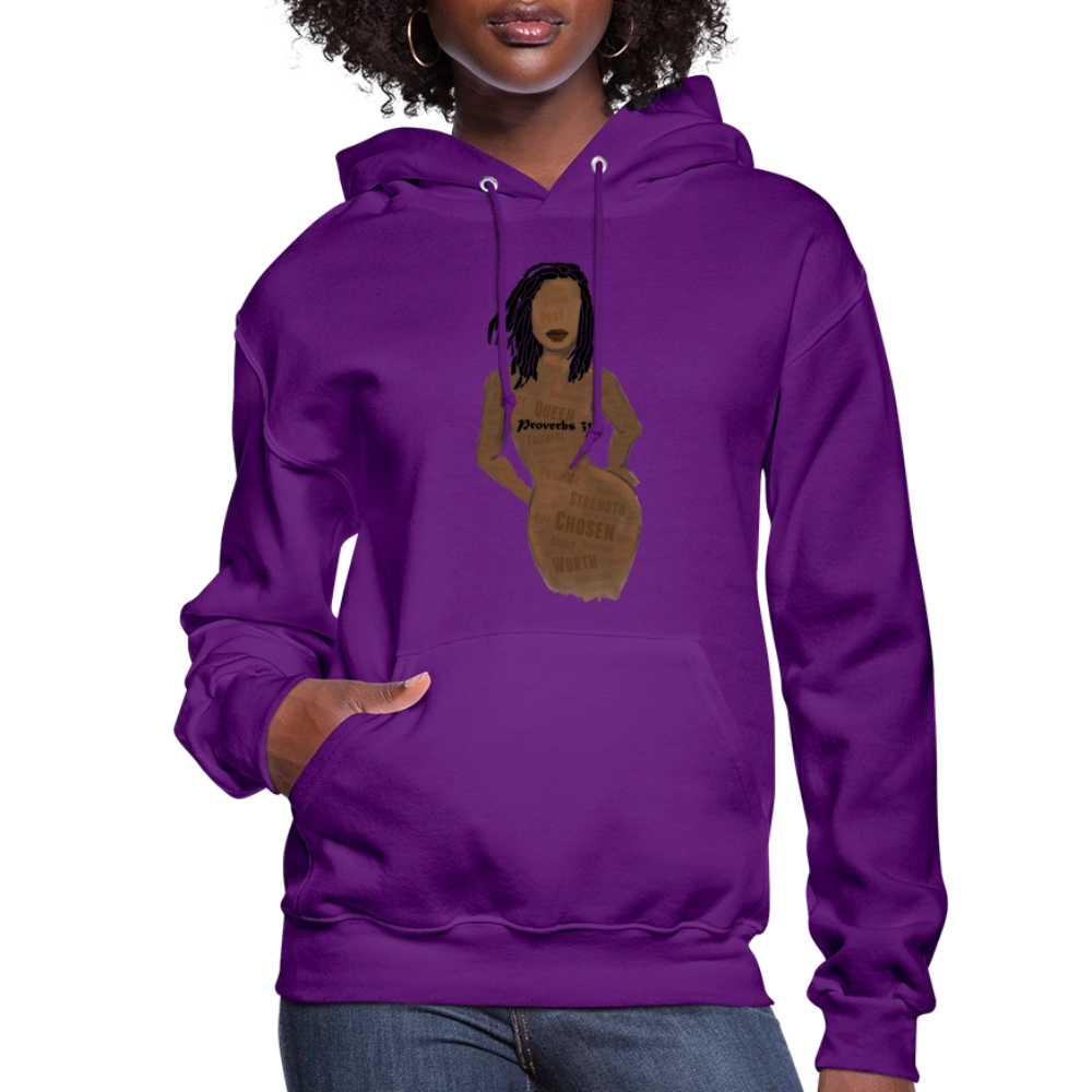 Proverbs 31 Loc Lady Women's Jerzees Hoodie - purple