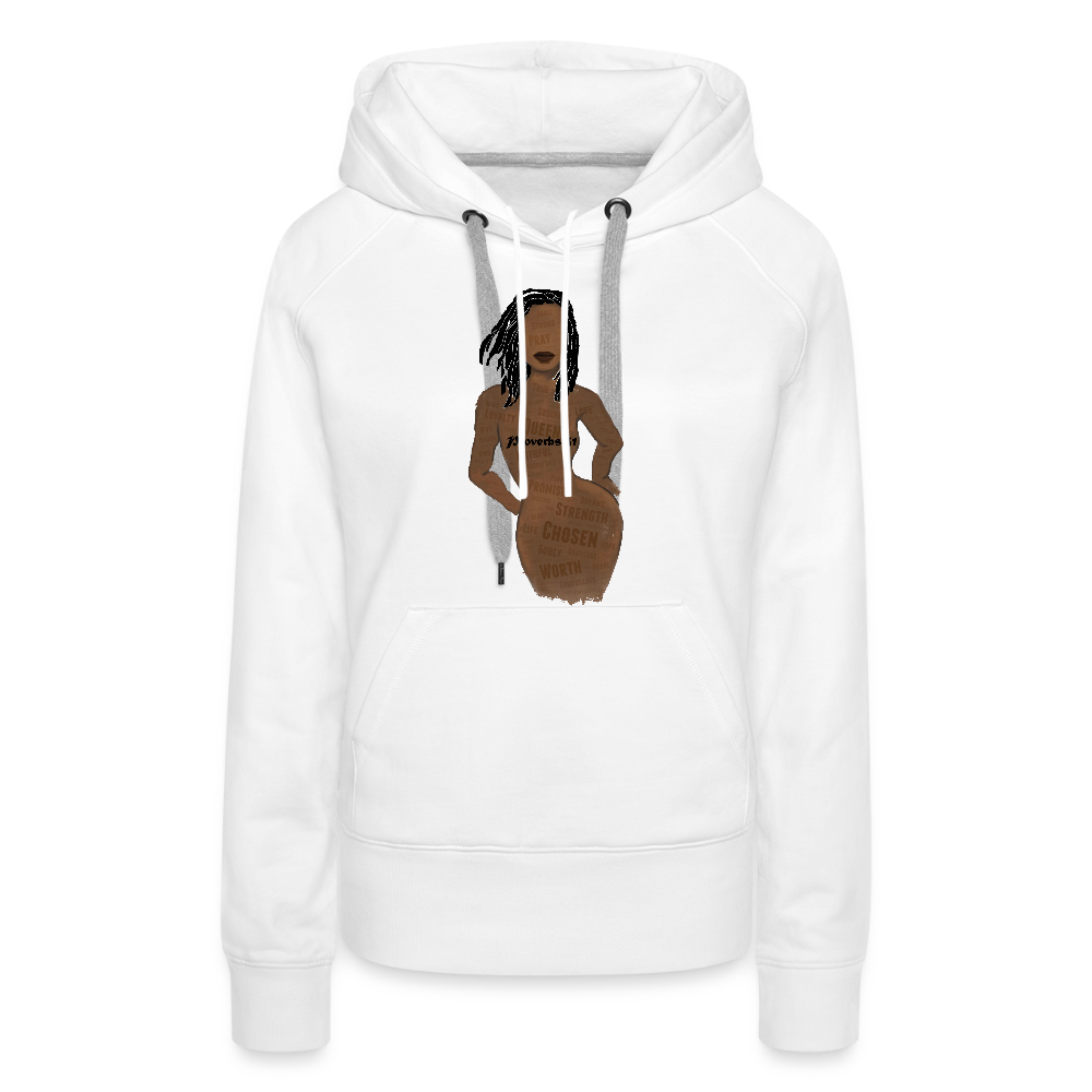 Proverbs 31 Loc Lady Premium Hoodie - white