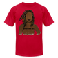 Proverbs 31 Locs Jersey T-Shirt by Bella + Canvas - red