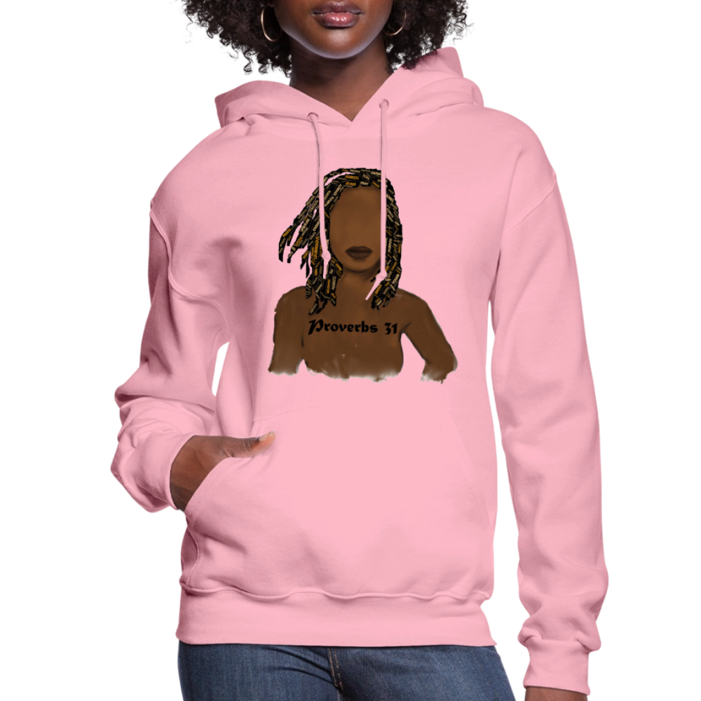 Proverbs 31 Locs Women's Jerzees Hoodie - classic pink