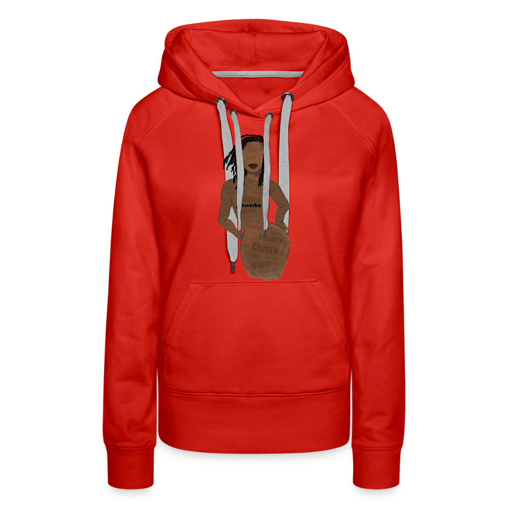 Proverbs 31 Loc Lady Premium Hoodie - red
