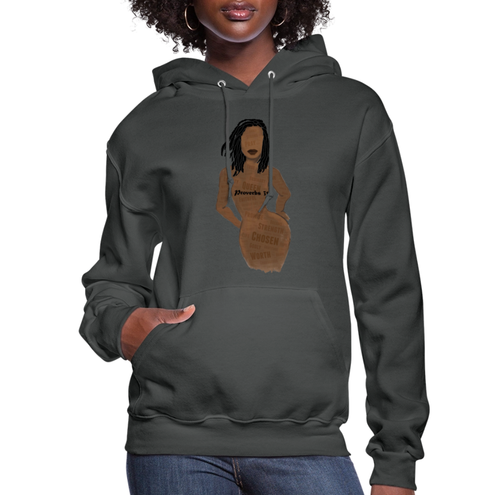 Proverbs 31 Loc Lady Women's Jerzees Hoodie - asphalt