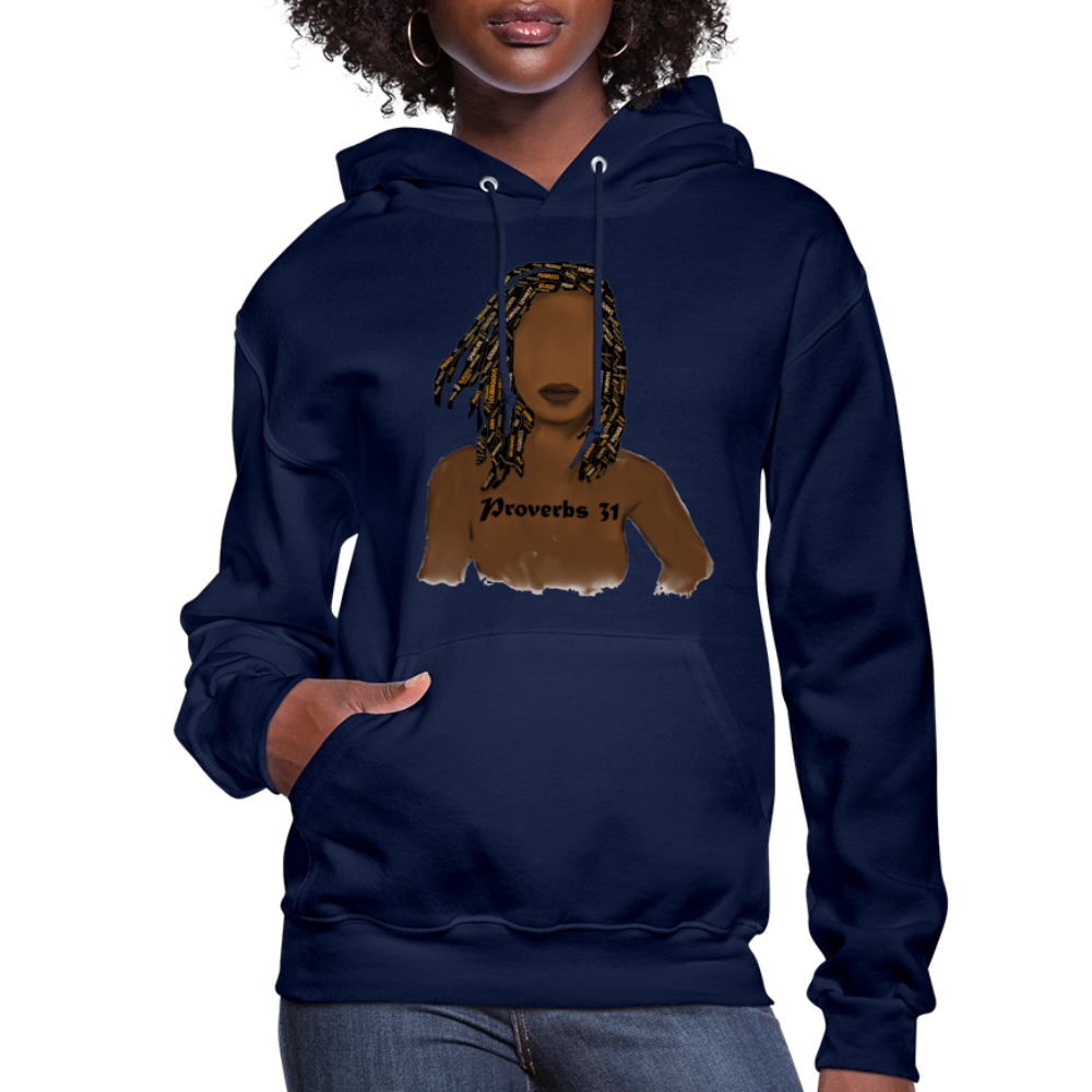 Proverbs 31 Locs Women's Jerzees Hoodie - navy