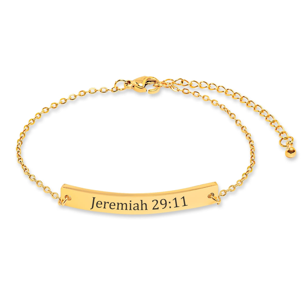 Bible Verse Bar Bracelet