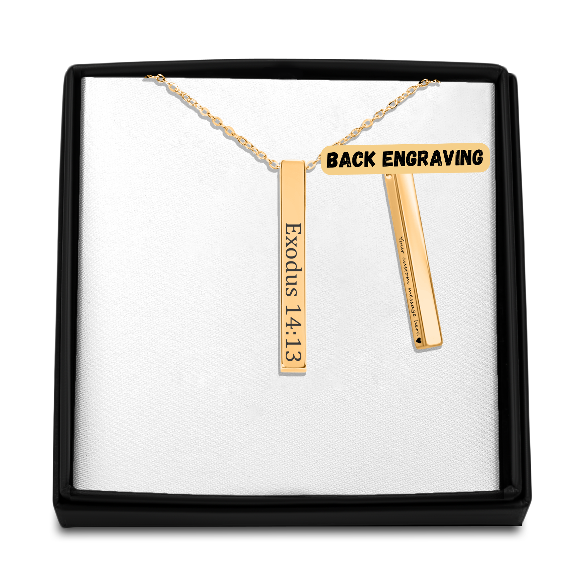 Bible Verse Bar Necklace