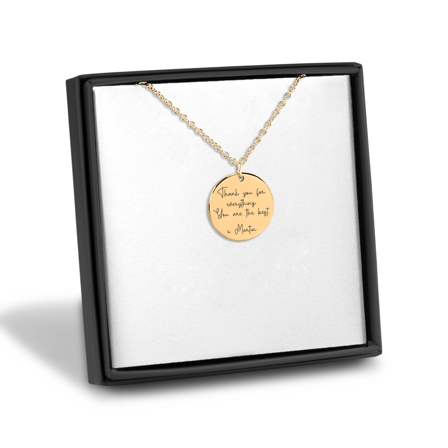 Custom Message Coin Necklace