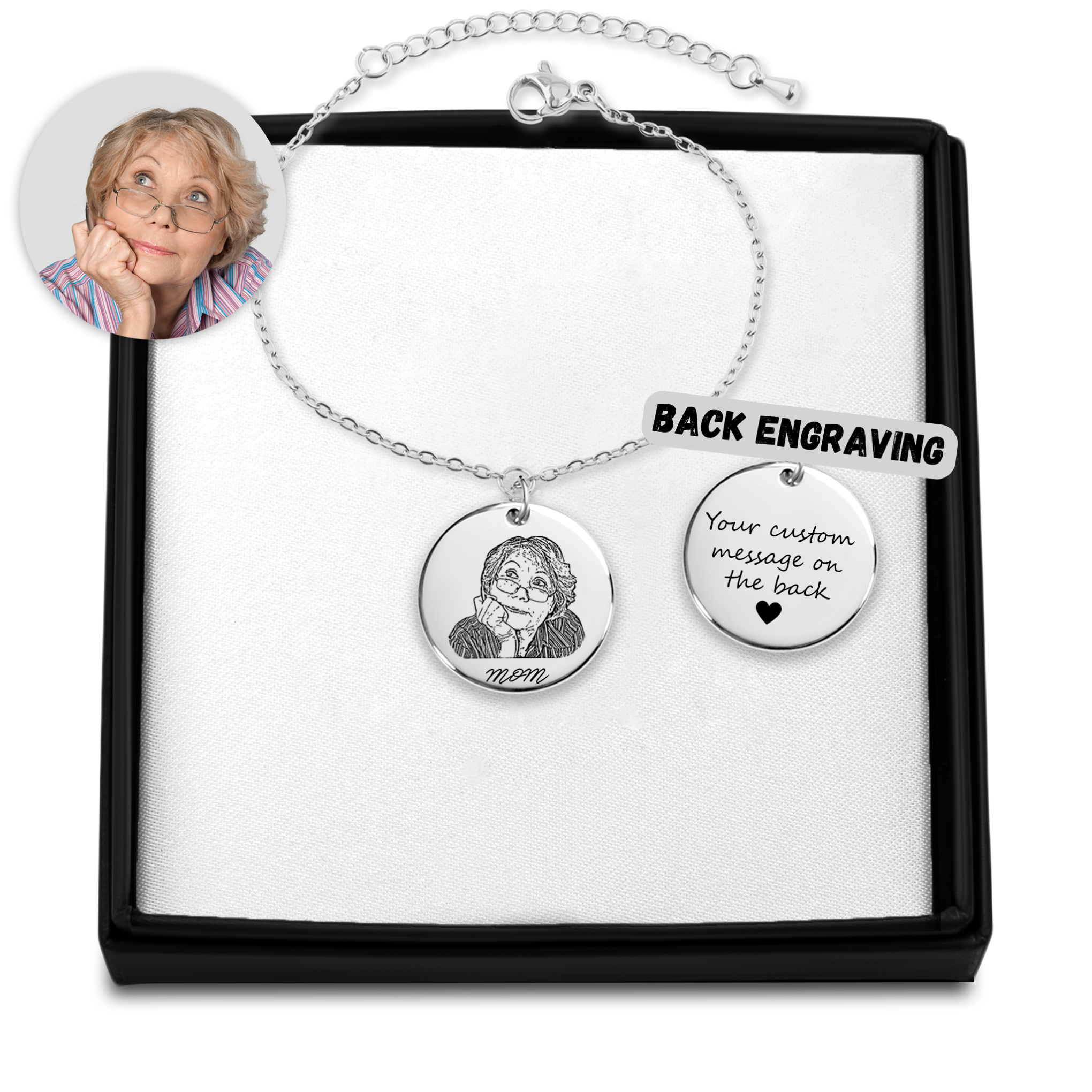 Portrait Coin Bracelet