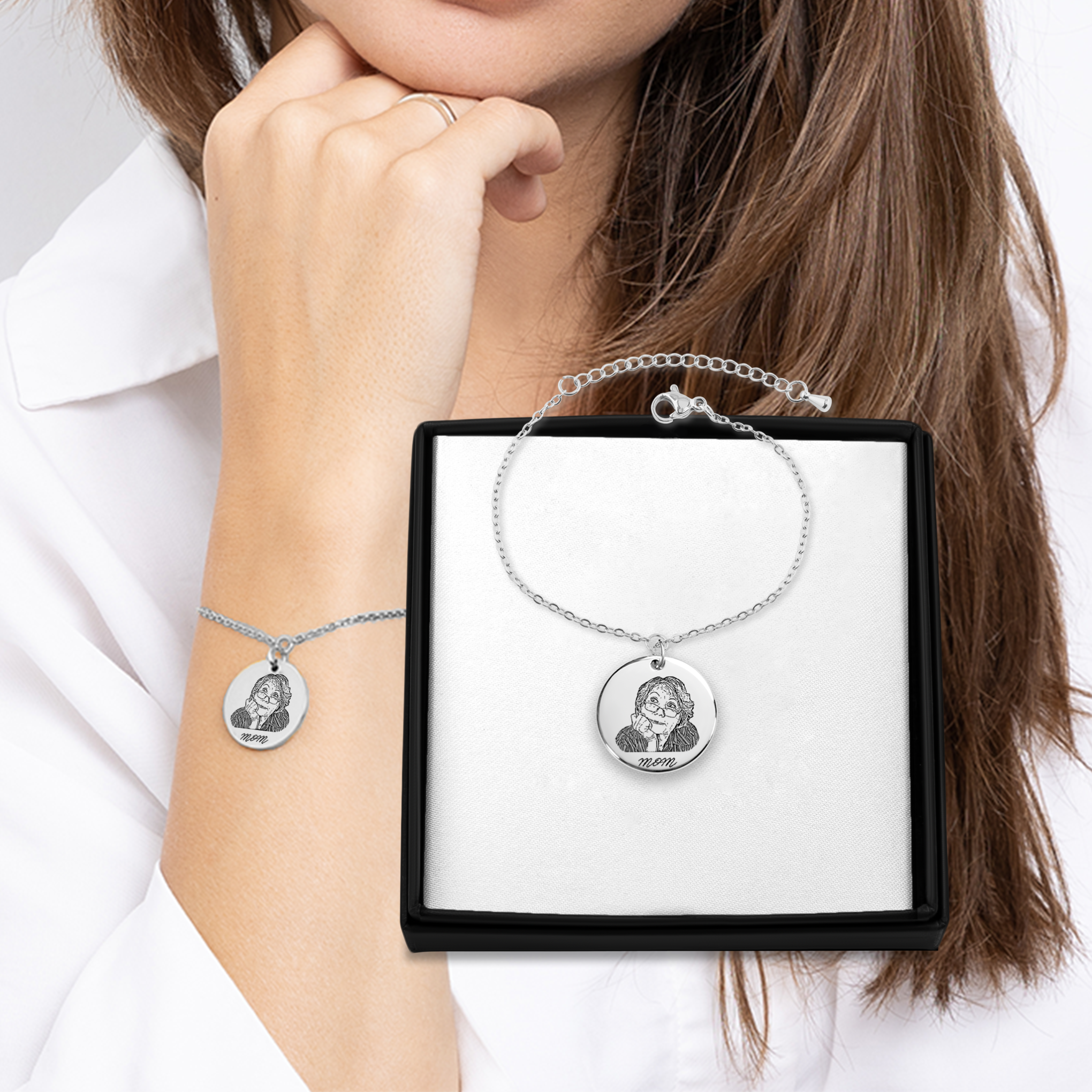 Portrait Coin Bracelet