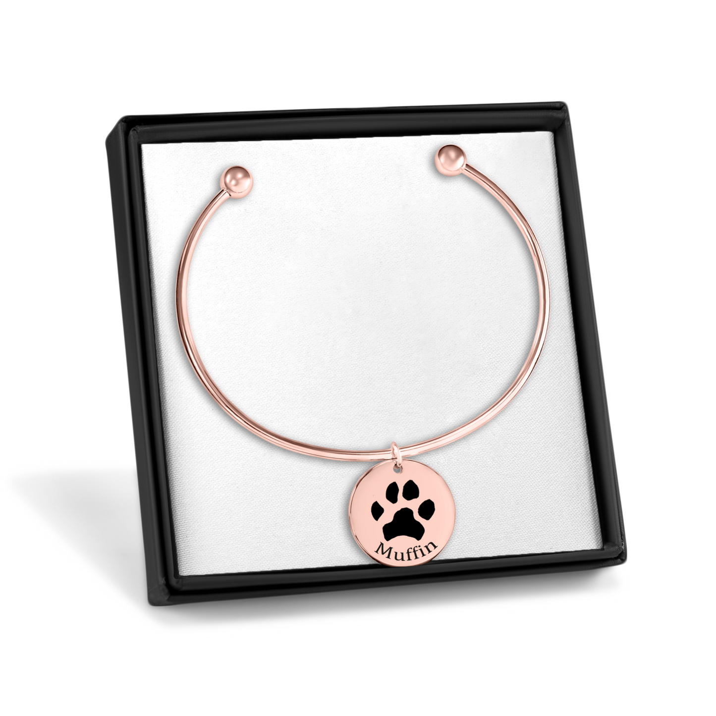 Pawprint Coin Bangle