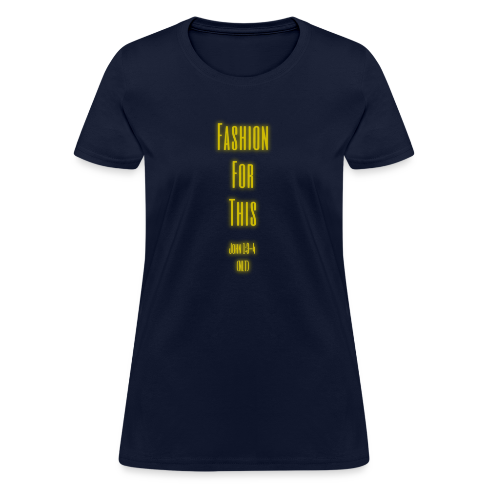 Fashion For This Women's T-Shirt - navy