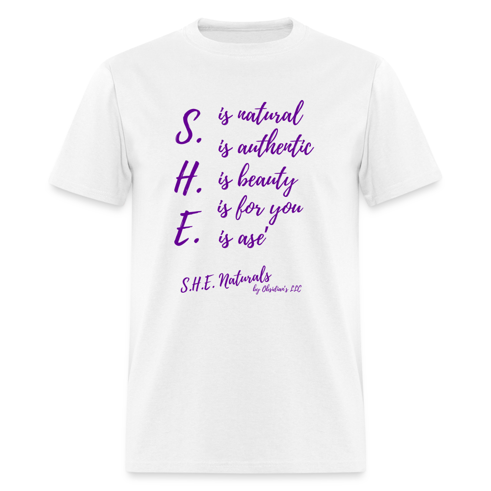 S.H.E. is T-Shirt (white) - white