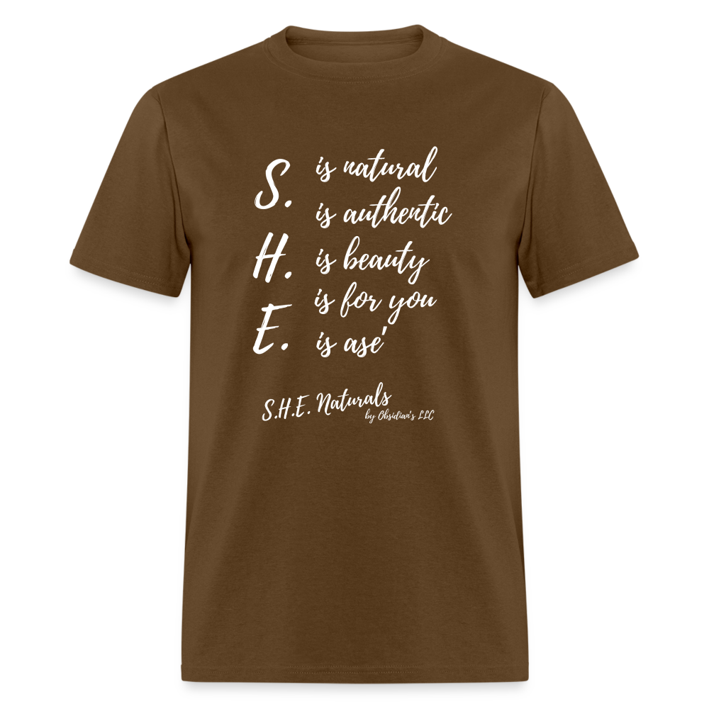 S.H.E. is T-Shirt - brown