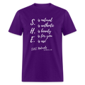 S.H.E. is T-Shirt - purple