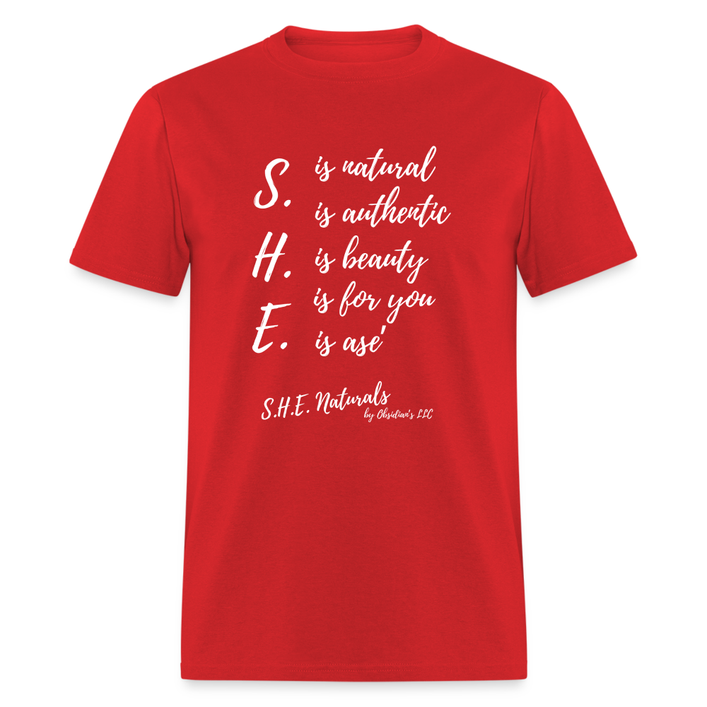 S.H.E. is T-Shirt - red
