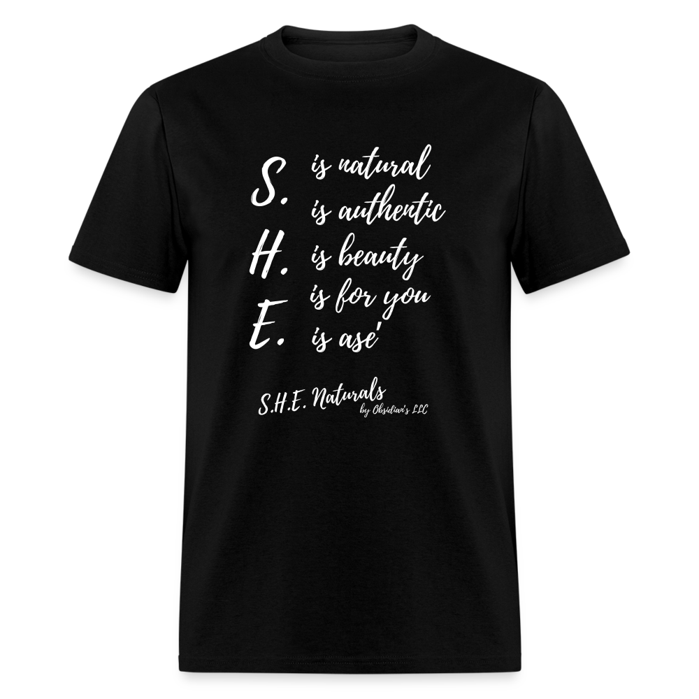 S.H.E. is T-Shirt - black