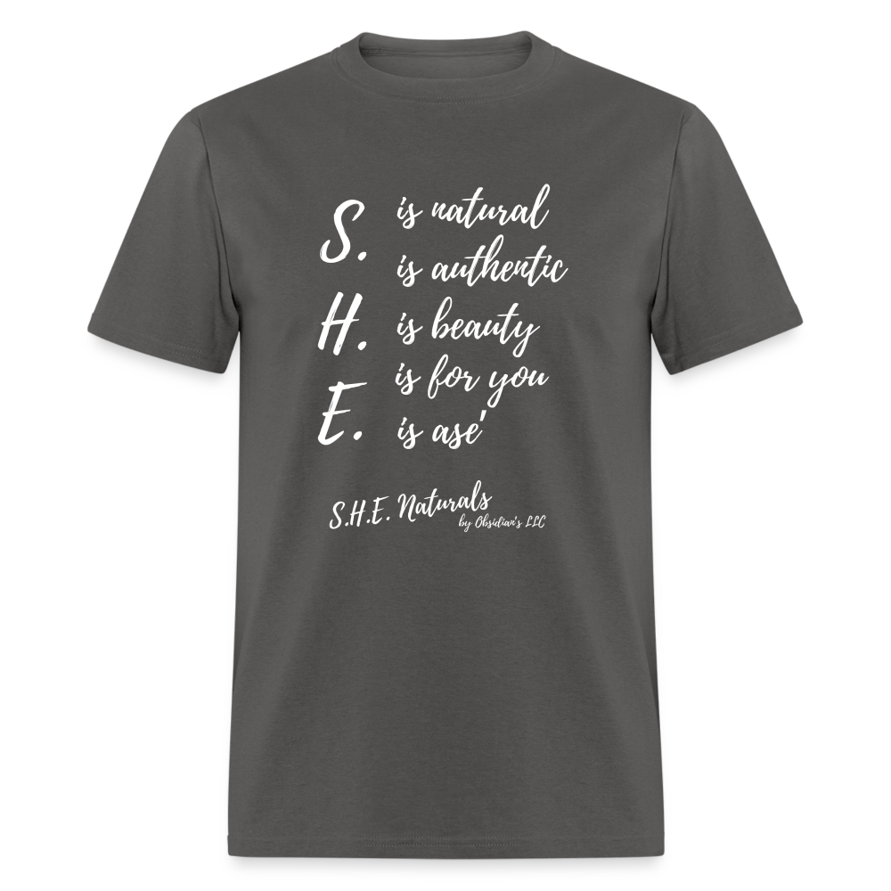 S.H.E. is T-Shirt - charcoal