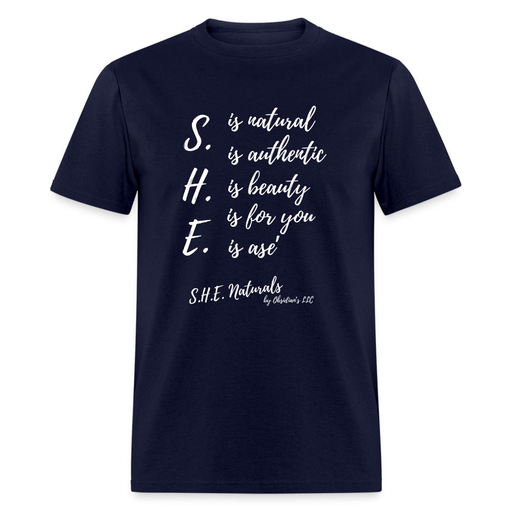 S.H.E. is T-Shirt - navy