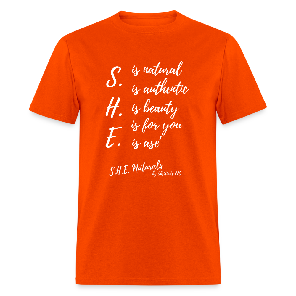 S.H.E. is T-Shirt - orange