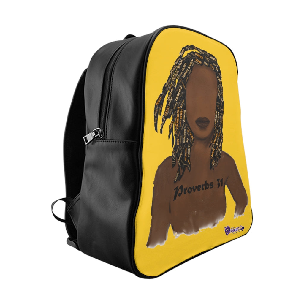 Proverbs 31 Locs School Backpack - Obsidian's LLC