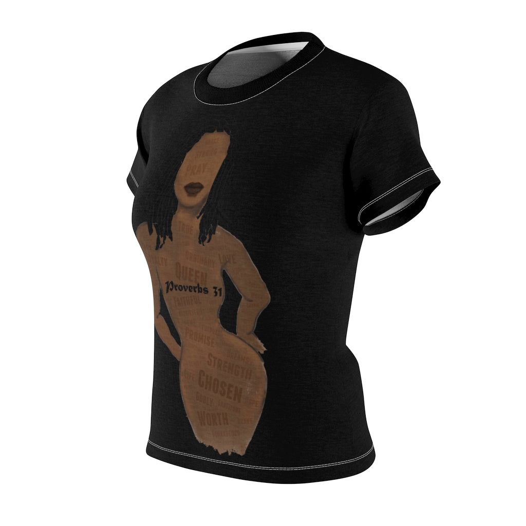 Proverbs 31 Loc Lady Women's Tee (AOP) - Obsidian's LLC