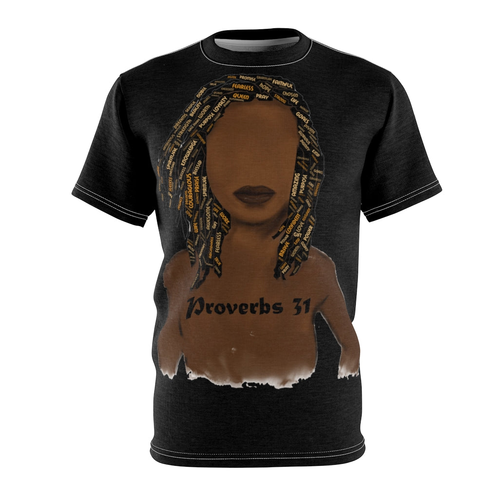 Proverb 31 Locs T-Shirt (AOP) - Obsidian's LLC
