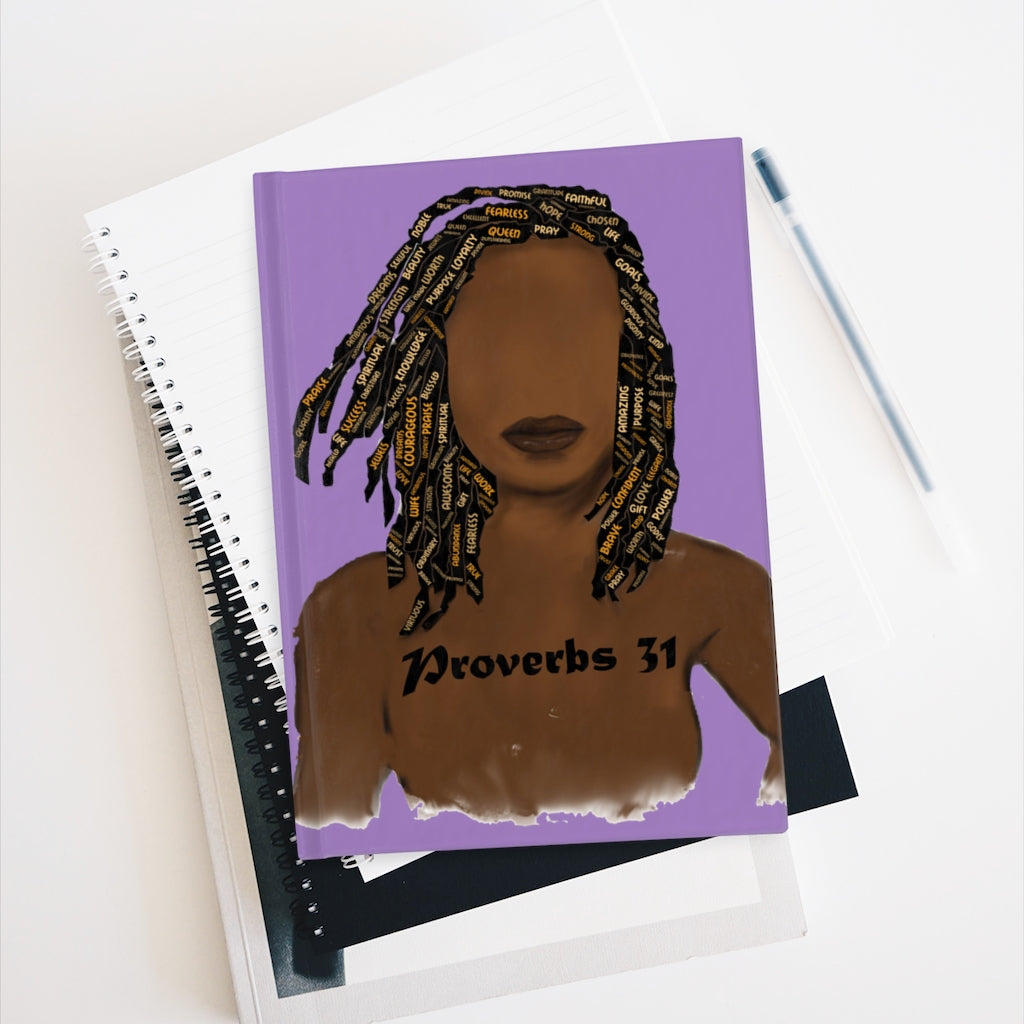 Proverbs 31 Locs Journal - Ruled Line - Obsidian's LLC
